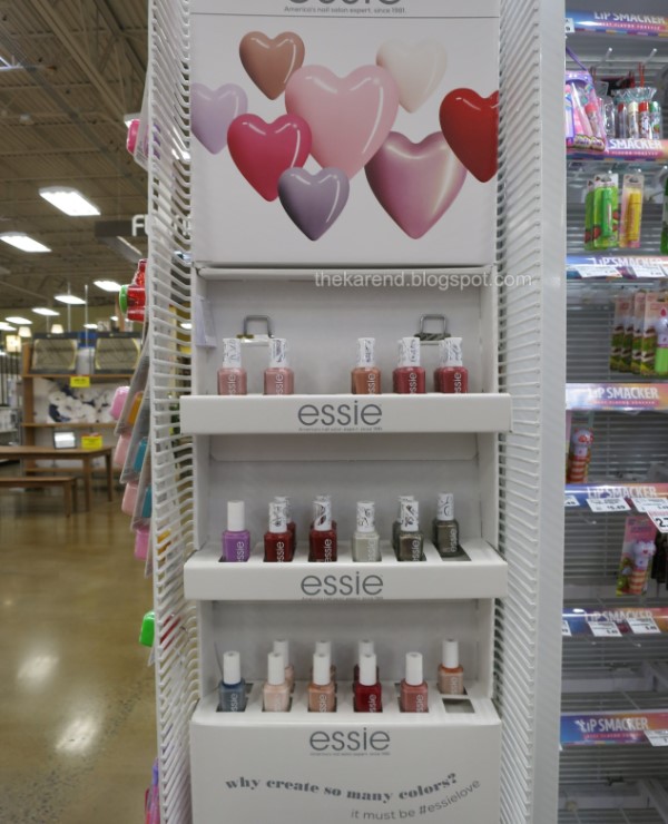 Nail polish display for Essie Valentine's 2022 collection Love Note-Worthy