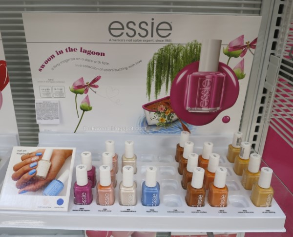 Nail polish display for Essie Resort 2022 collection Swoon in the Lagoon