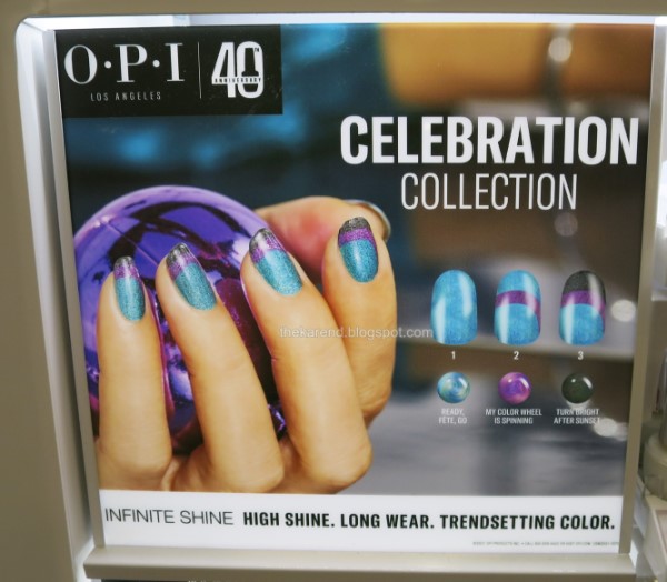 Display card for OPI 2021 holiday collection Celebration