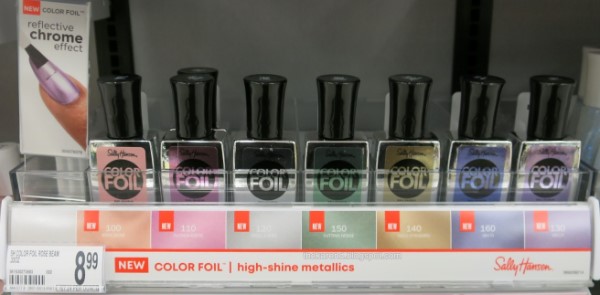 Nail polish display for Sally Hansen Color Foil