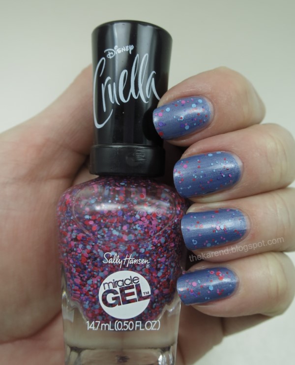 Sally Hansen Cruella Miracle Gel nail polish Luck Glory Pretty in Punk