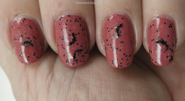 Orly x Kelly Marissa Witching Hour Wing It over Pink Chocolate