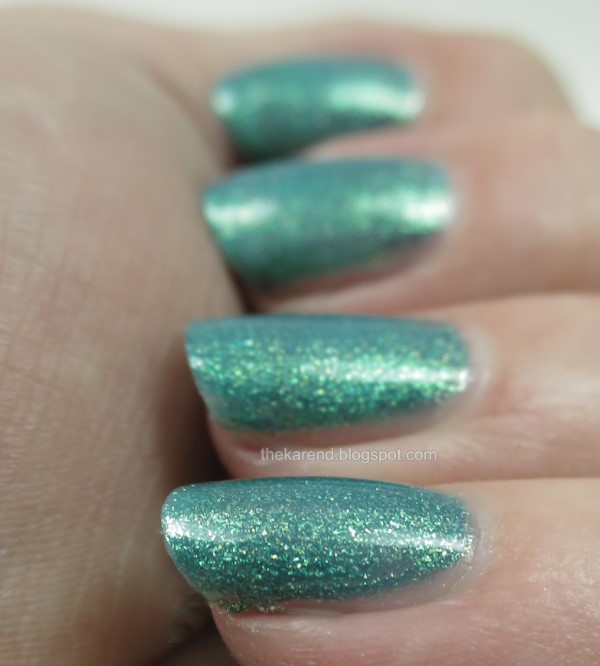 Kokie Green line nail polish in Maybe Baby