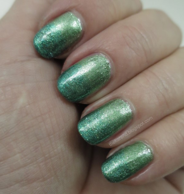 Kokie Green line nail polish in Feral and Maybe Baby