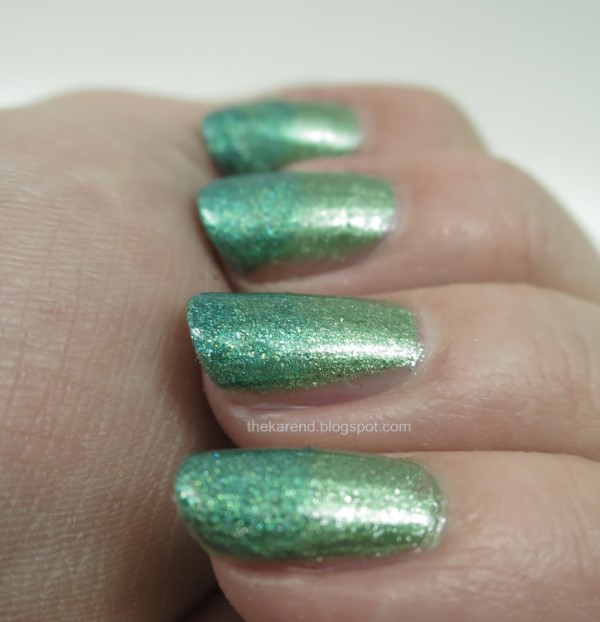 Kokie Green line nail polish in Feral and Maybe Baby