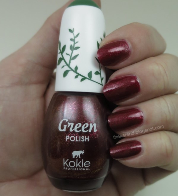 Kokie Green nail polish in Prima Donna