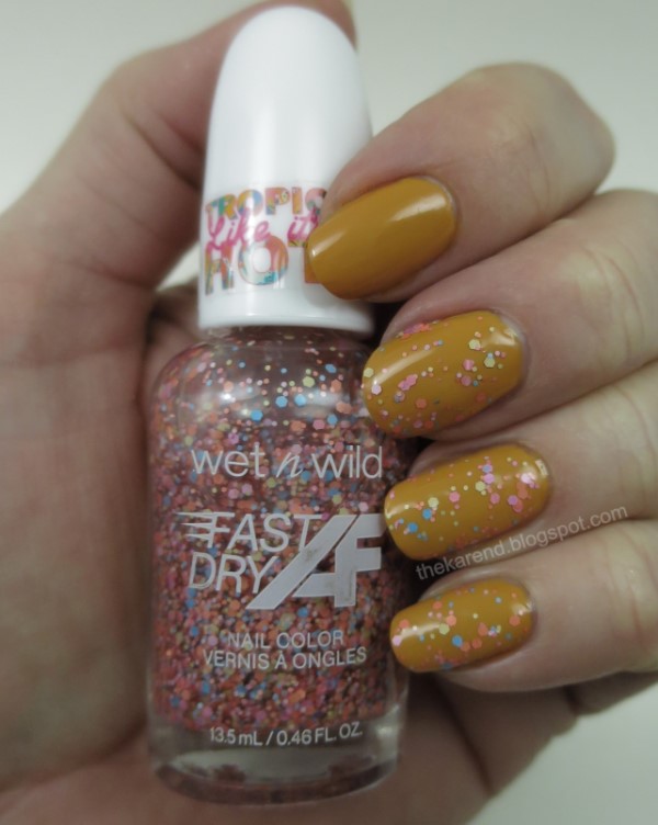 Wet 'n' Wild nail polish in Potassium-Rich and Miami Mami