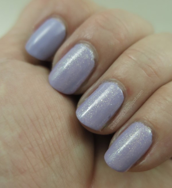 Kokie nail polish in Iris topped with Rock Star